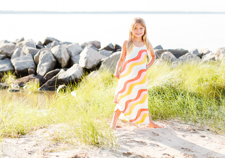 7 year old session Fort Boykin beach Smithfield, VA